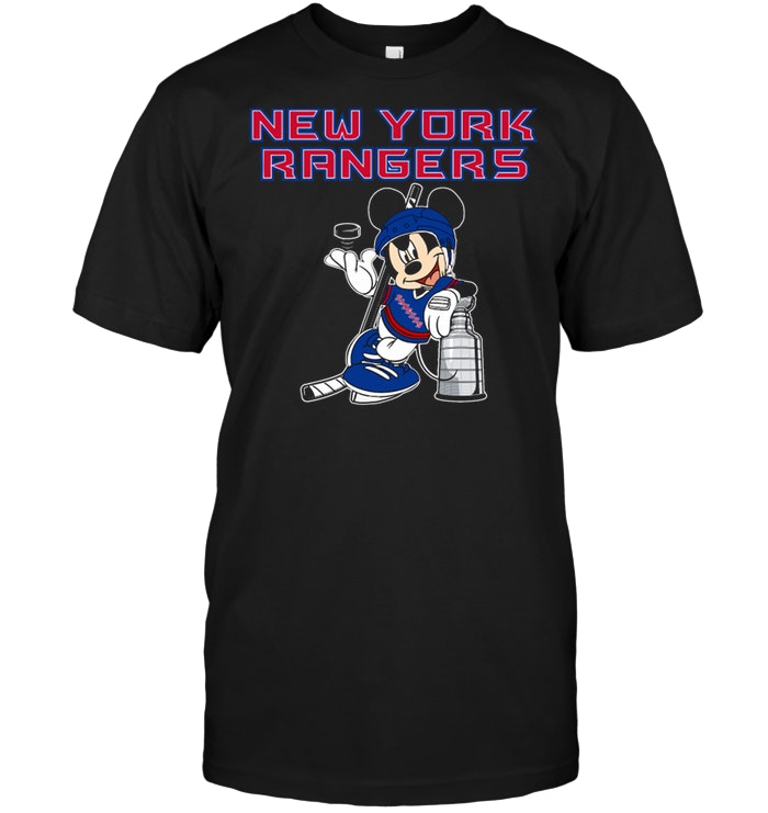 Mickey New York Rangers With The Stanley Cup Hockey NHL