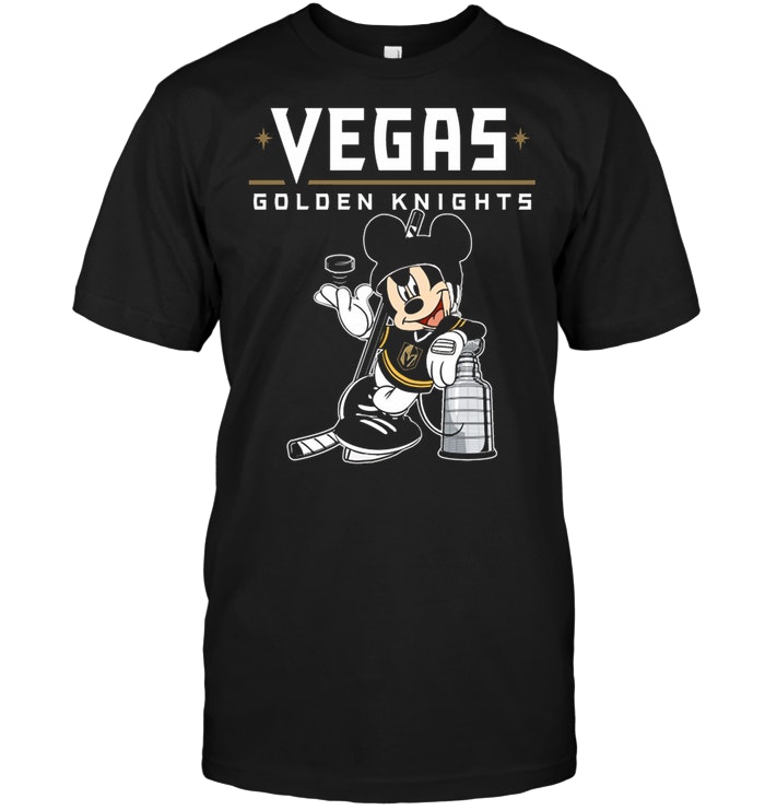 Mickey Vegas Golden Knights With The Stanley Cup Hockey NHL