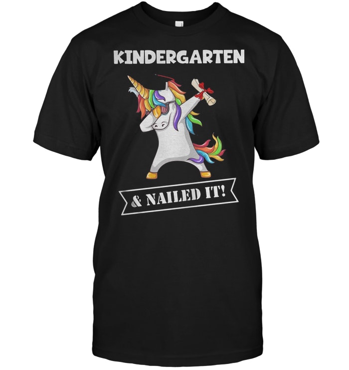 Unicorn Dabbing Graduation Kindergarten And Nailed It