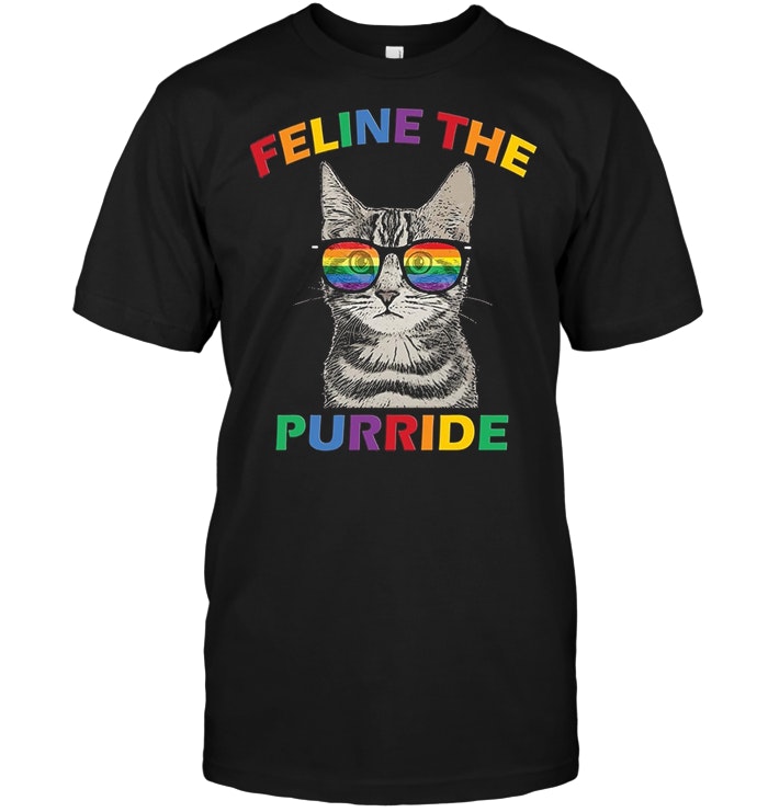 Feline The Purride Gay Pride Cat Kitten Sunglasses