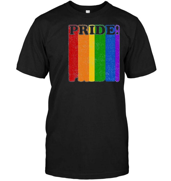 Gay Pride Rainbow Flag Vintage Retro