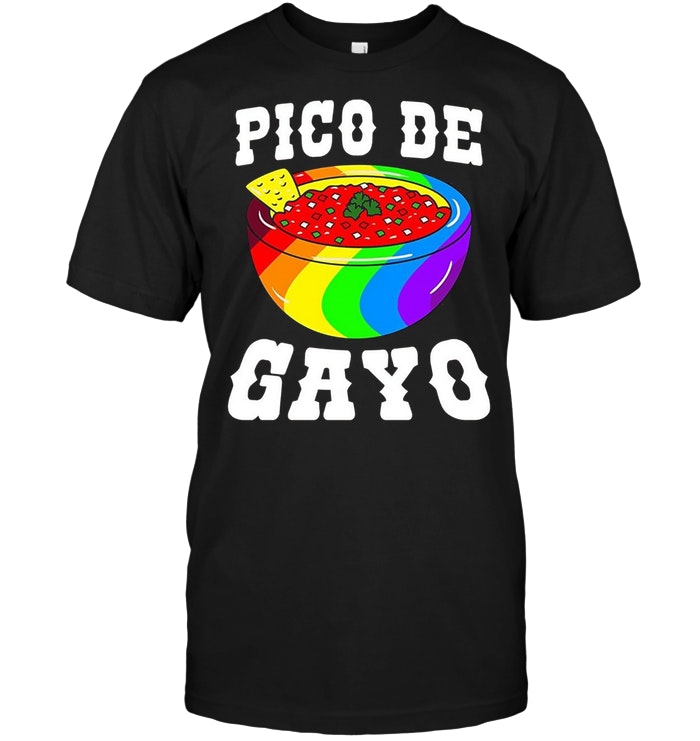 Pico De Gayo Rainbow LGBT Gay Pride Flag Salsa