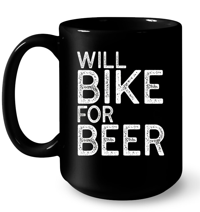 Will Bike For Beer Funny Mountain Biking Cyclist
