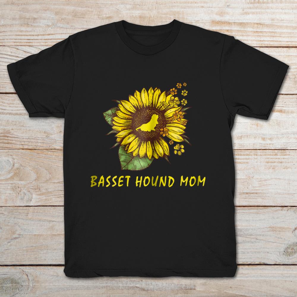 Sunflower Basset Hound Mom