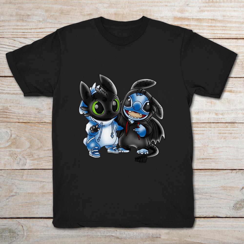 Stitch and Toothless Swap Mashup