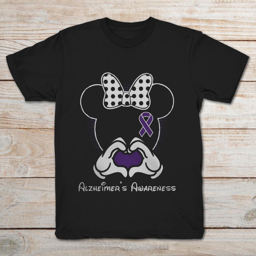 Alzheimers Awareness Mickey Mouse Sign Heart