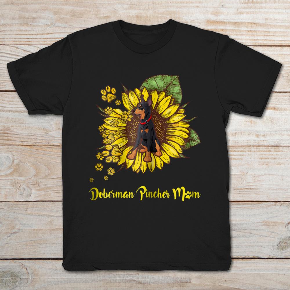 Doberman Pincher Mom Sunflower