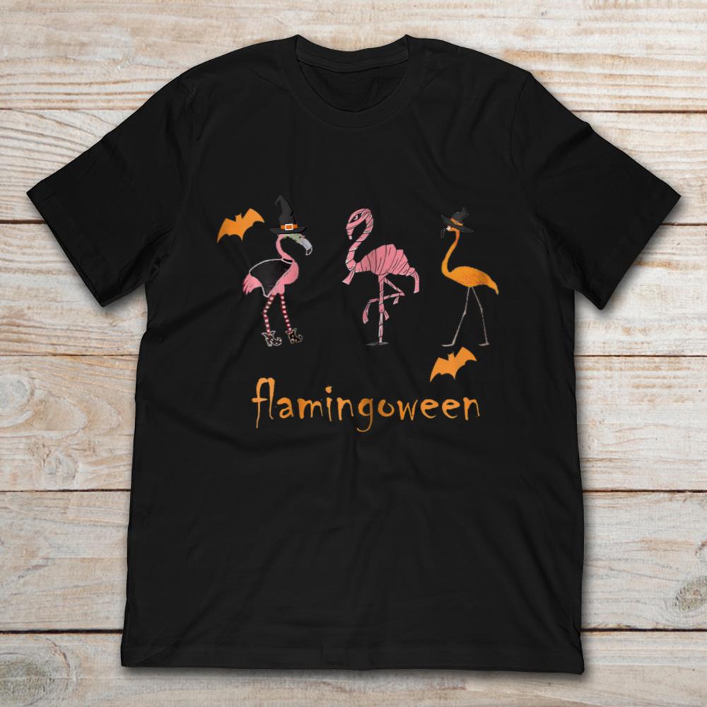 Flamingoween Halloween Flamingo Funny