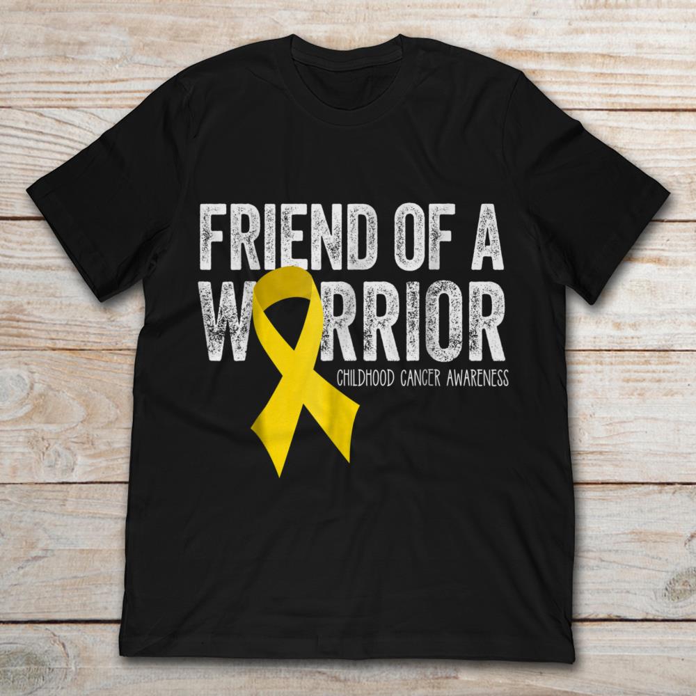 Ribbon Heart Friend Of A Warrior Childhood Cancer Awareness