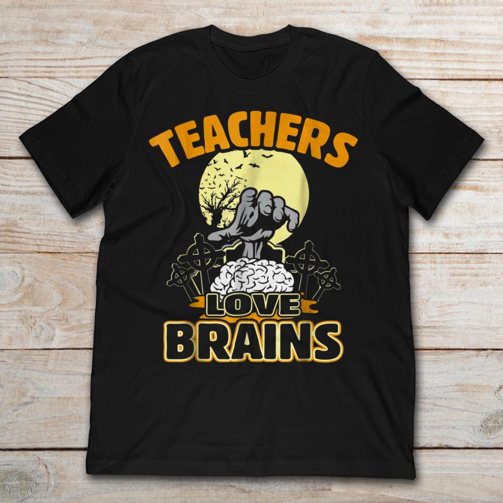 Halloween Teachers Love Brain
