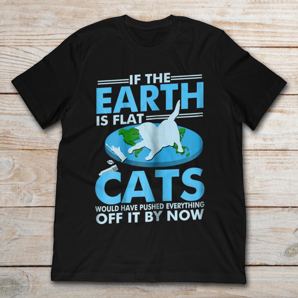 If the earth was flat cats would have pushed everything off. 