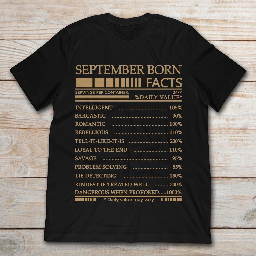 September Born Facts Daily Value