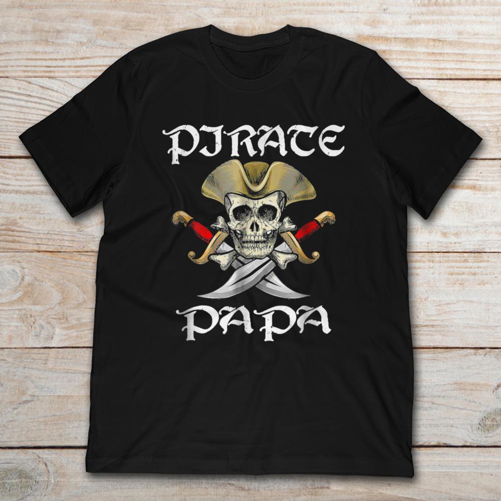Pirate Papa Jolly Roger Skull