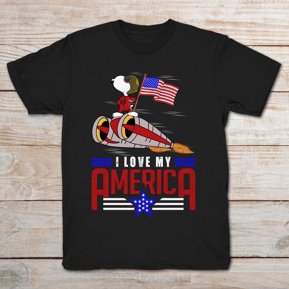 Independence Day Snoopy I Love My America