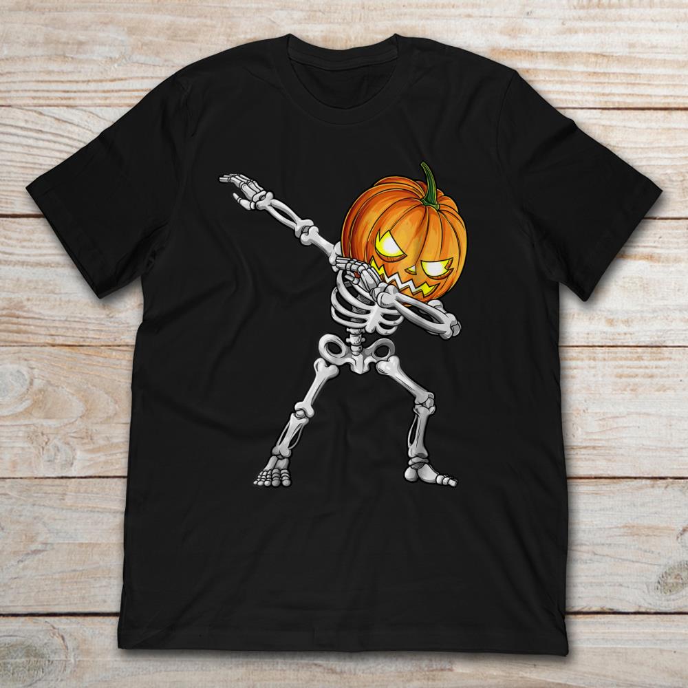 Pumpkin Skeleton Dabbing