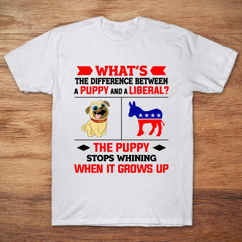 What's The Difference Between A Puppy And A Liberal The Puppy Stops Whining When It Growns Up
