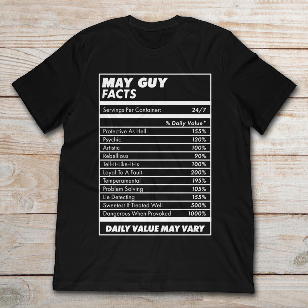 May Guy Facts Daily Value May Vary
