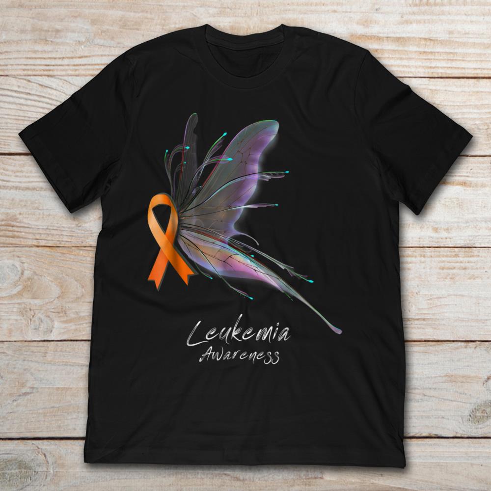 Luekemia Awareness Ribbon Butterfly