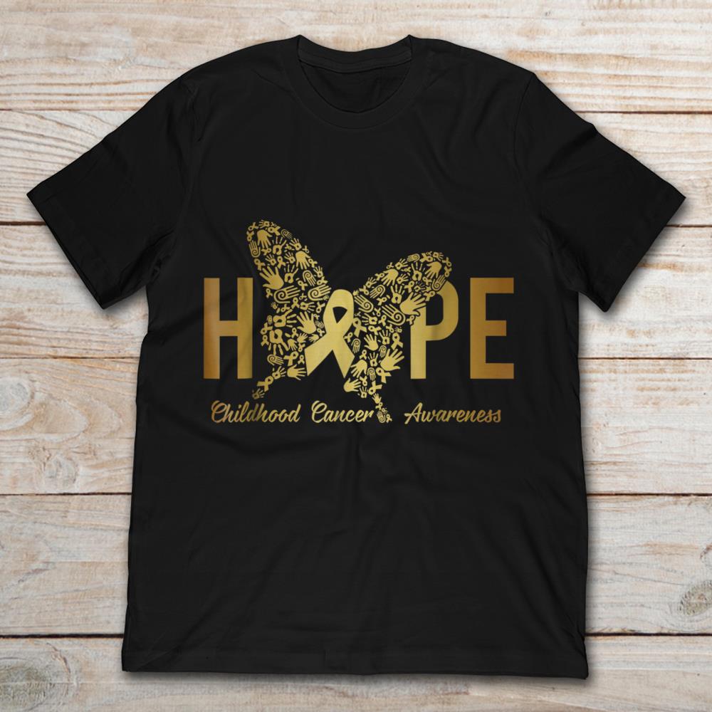 Hope Childhood Cancer Awareness Ribbon