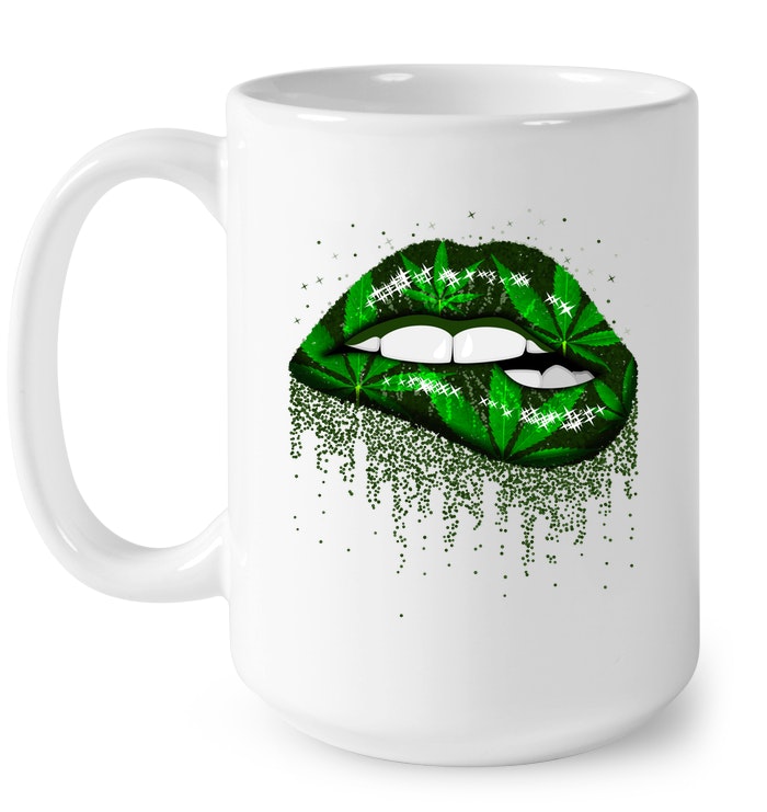 Weed Lips Bite Mug
