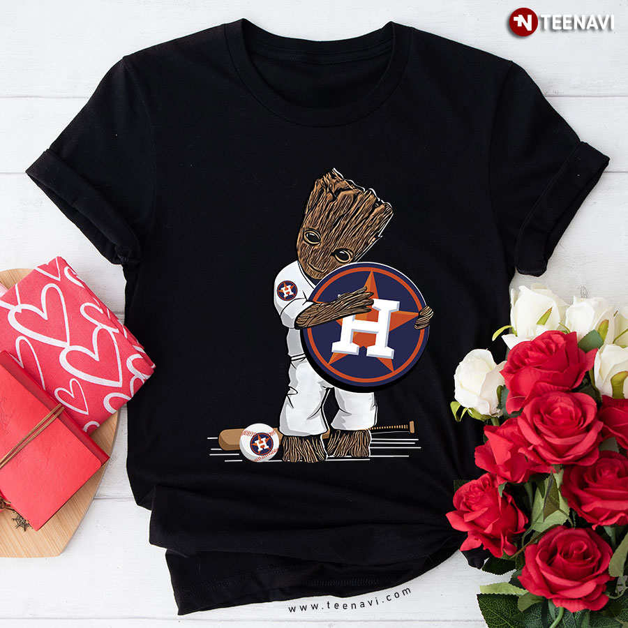 Groot Hugs Houston Astros T-Shirt