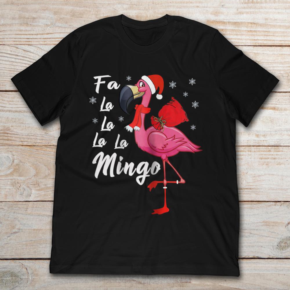 Lovely Christmas Fa La La La La Mingo Flamingo