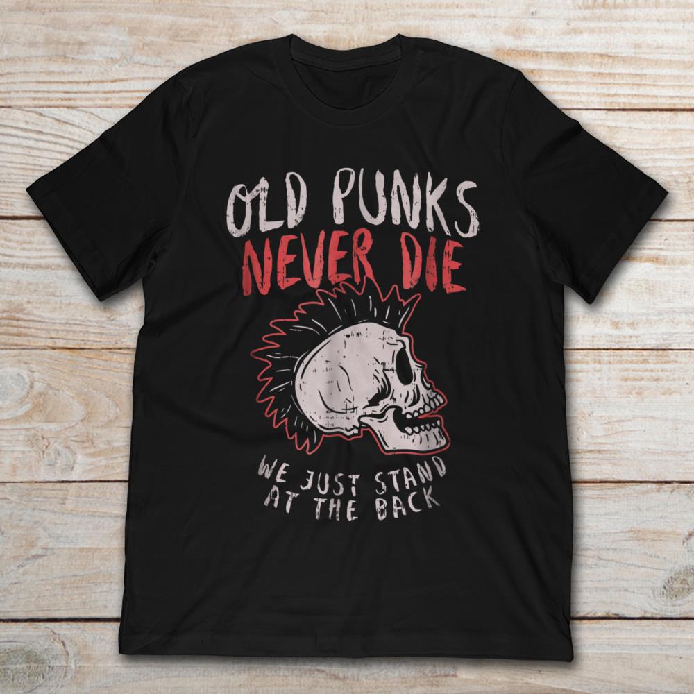Cool Skull Old Punks Never Die