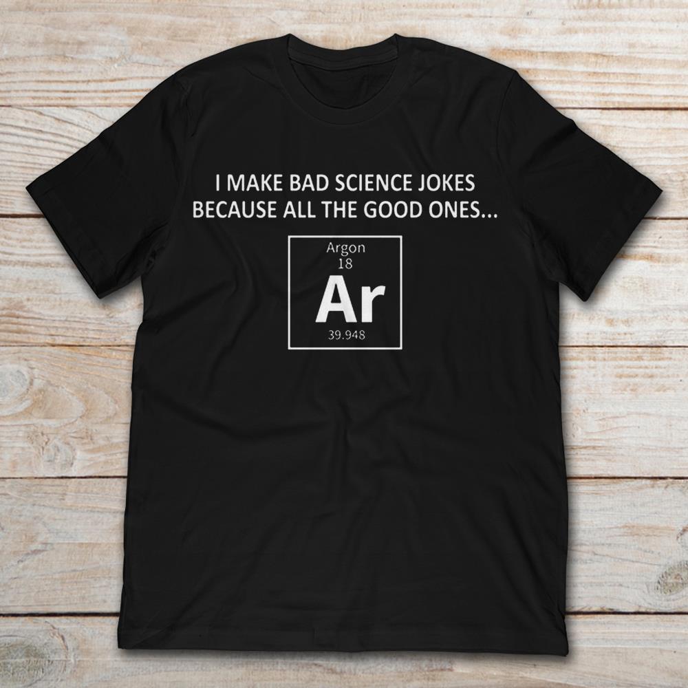 Argon Periodic Table Element I Make Bad Science Jokes