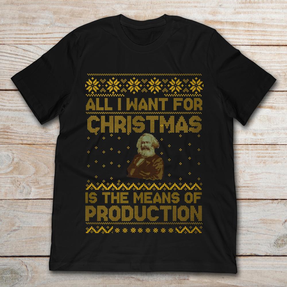 Karl Marx All I Want For Christmas Is The Means Of Production