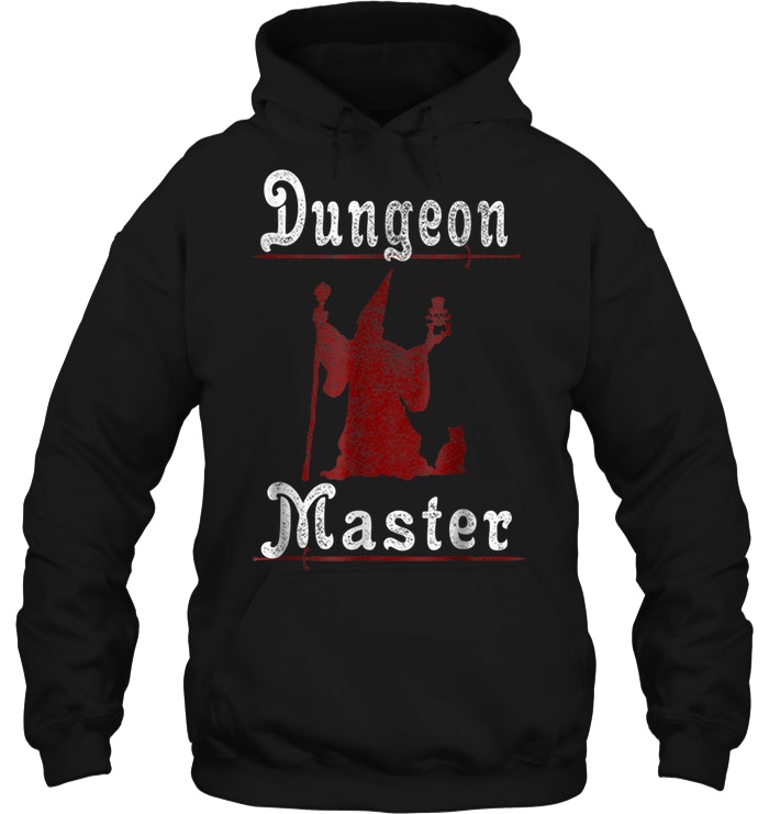 Dungeon Master Witch And Black Cat Halloween