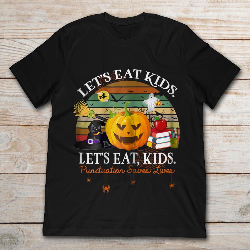 Halloween Let's Eat Kids Punctuation Saves Lives