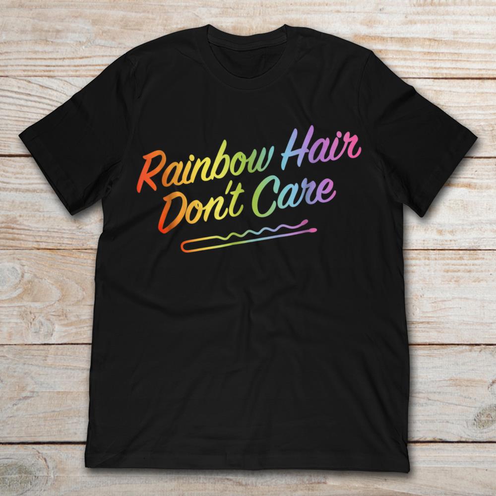 Rainbow Hair Don't Care Rainbow Hairclip