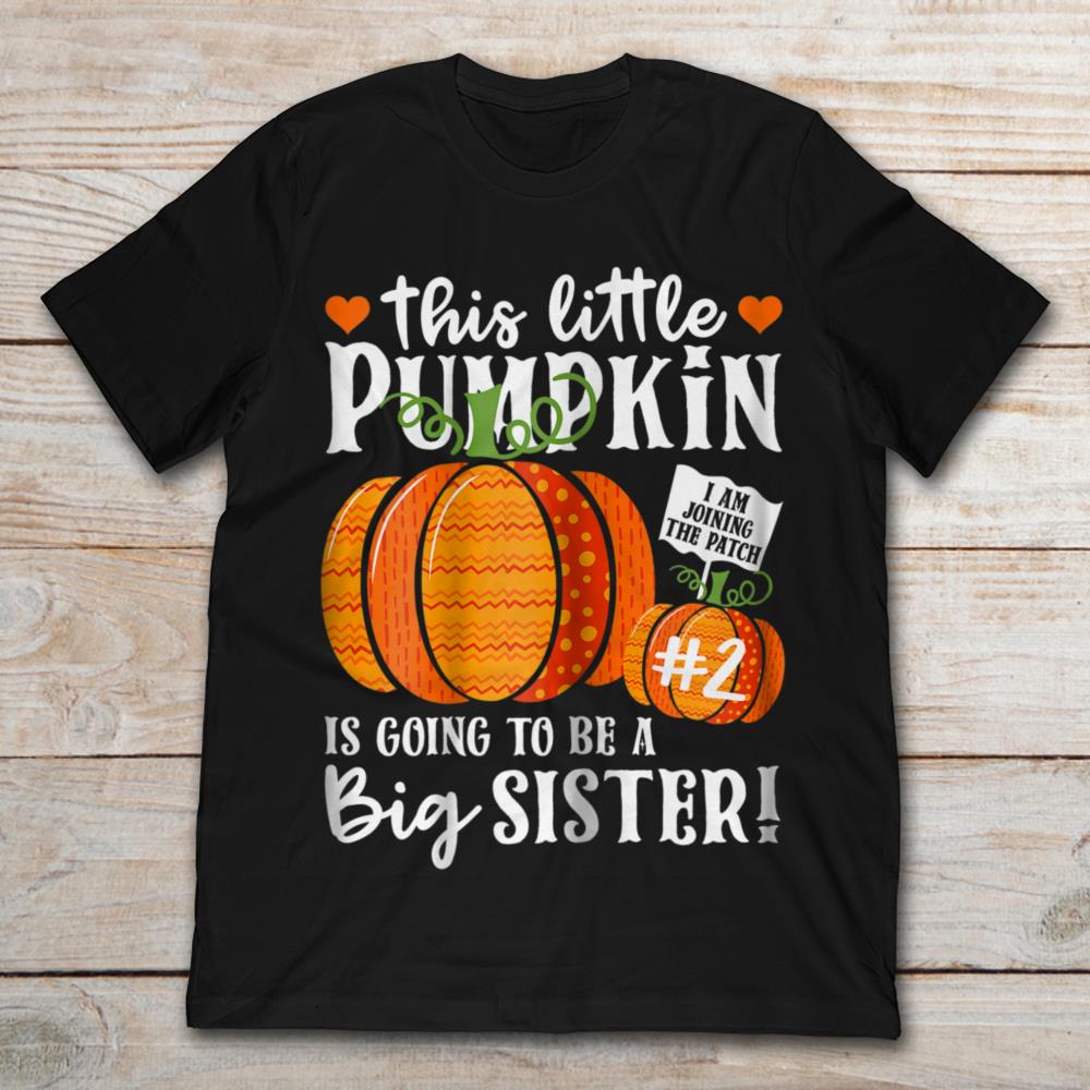 This Little Pumpkin Is Going To Be A Big Sister