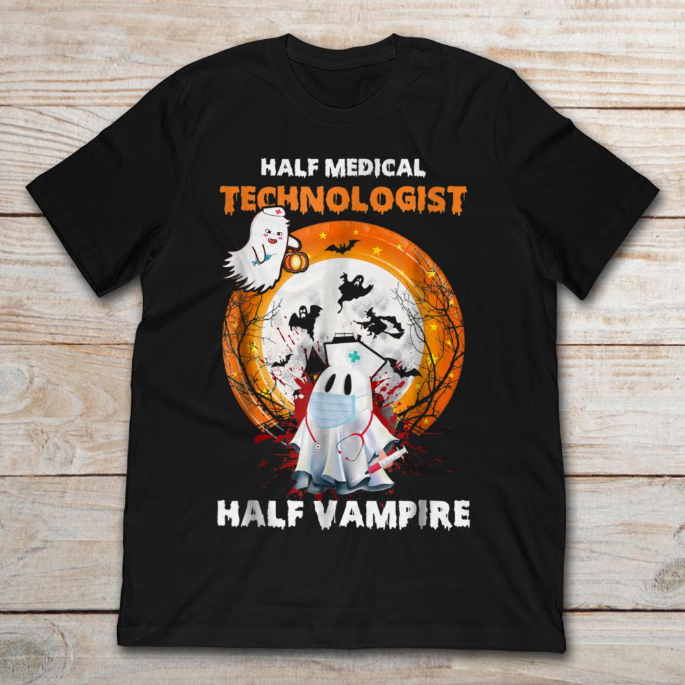 Half Medical Technologist Half Vampire Halloween
