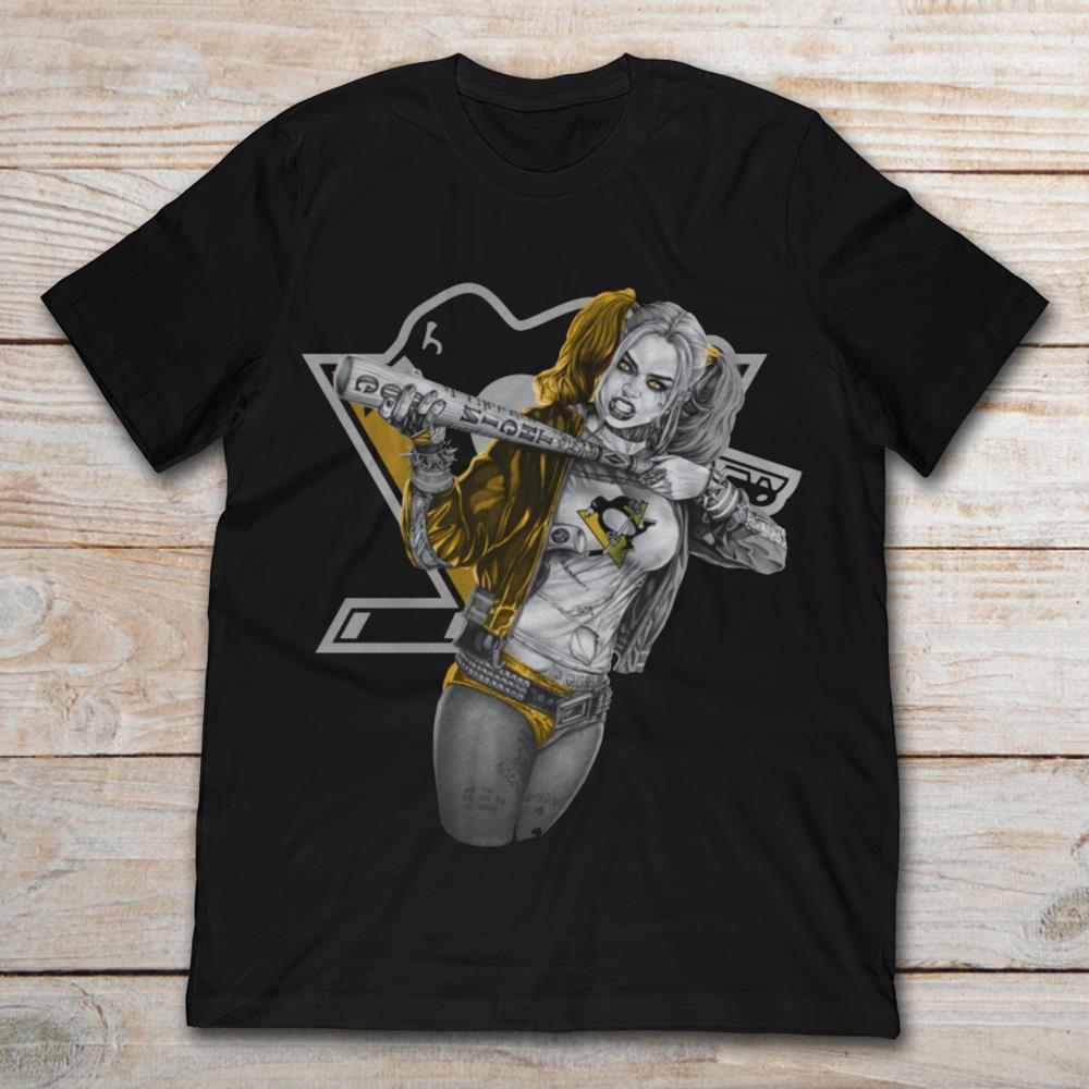 Harley Quinn And Pittsburgh Penguins NHL