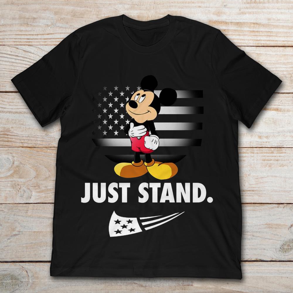Mickey Disney American Flag Just Stand