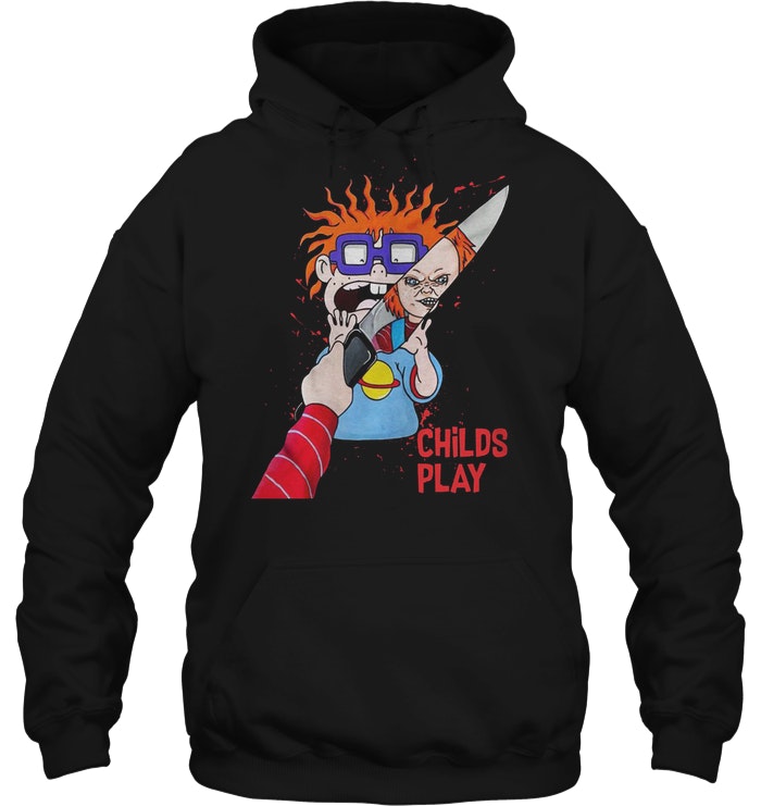 Rugrats Scary Chucky Doll With Knife Child's Play Hoodie