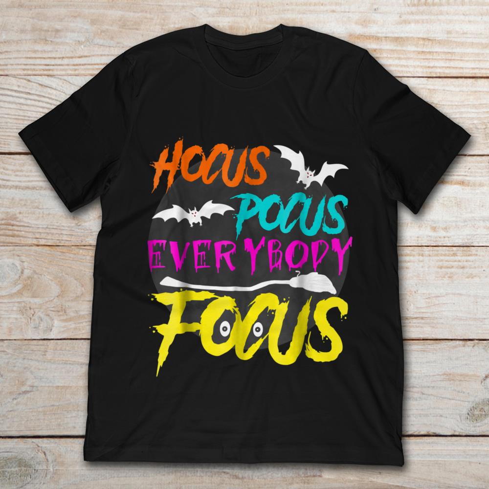 Hocus Pocus Everybody Focus Bat T-Shirt