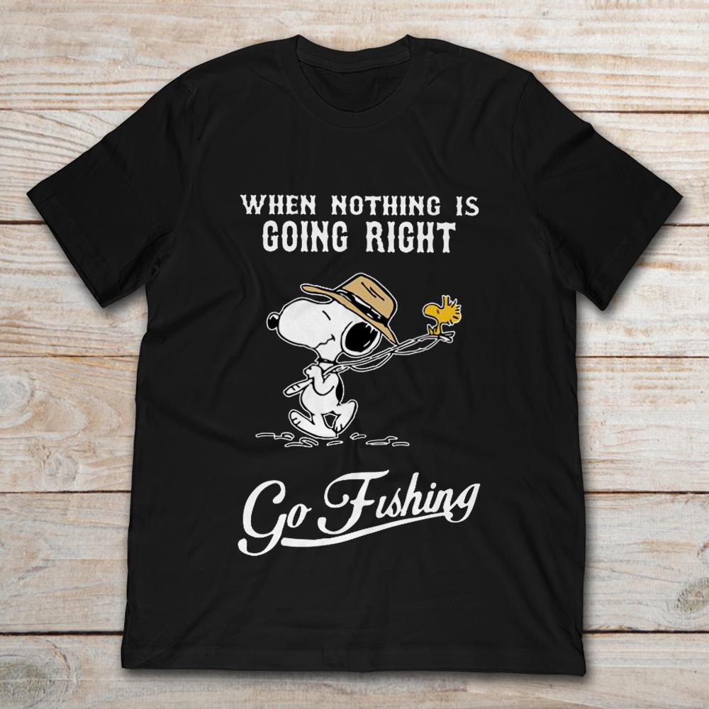 Snoopy When Nothing Is Going Right Go Fishing