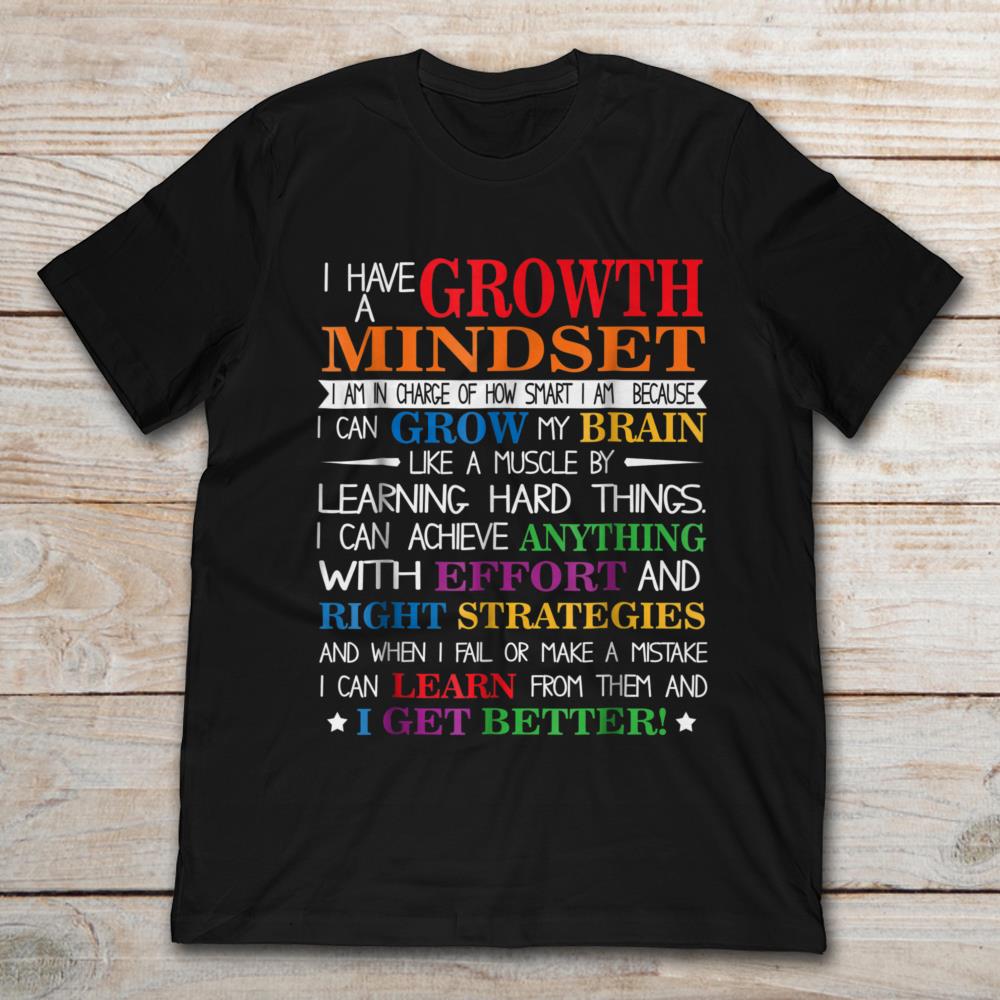I Have A Growth Mindset I Am In Charge Of How Smart I Am Because I Can Grow My Brain