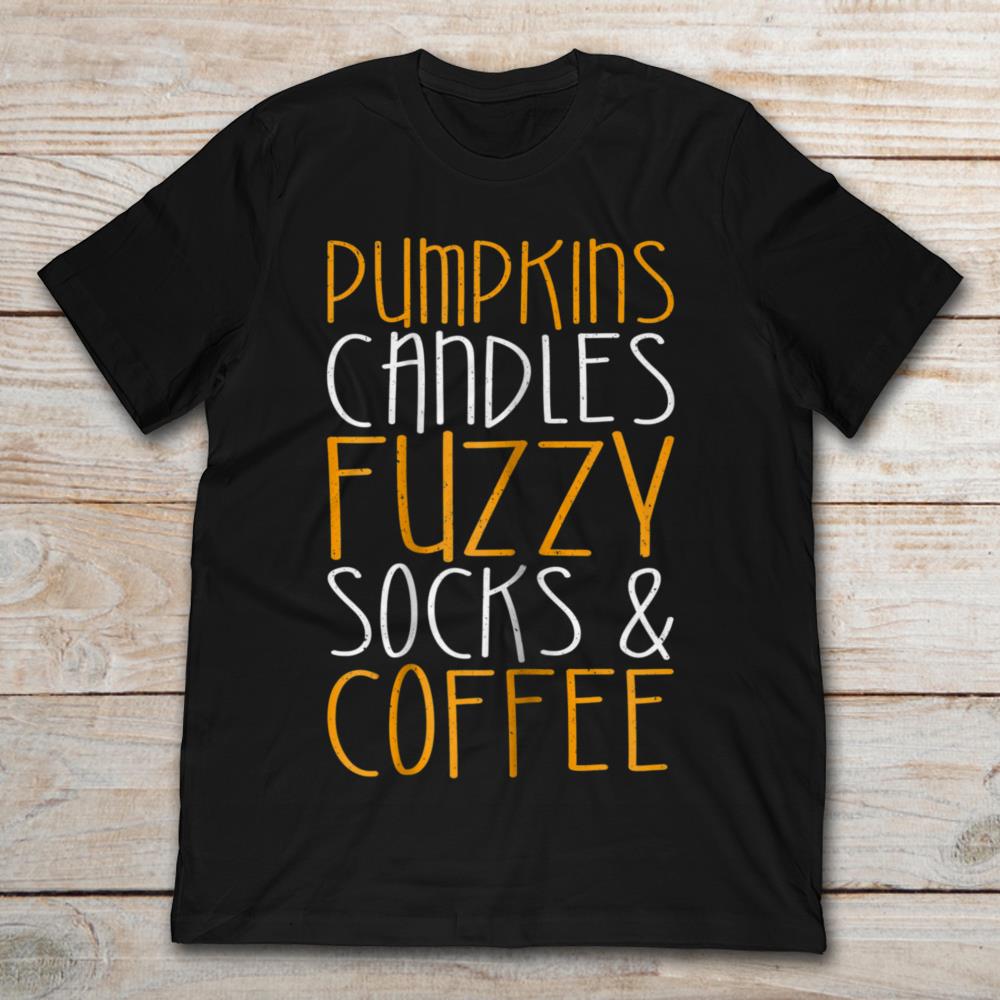 Pumpkins Candles Fuzzy Socks And Coffee