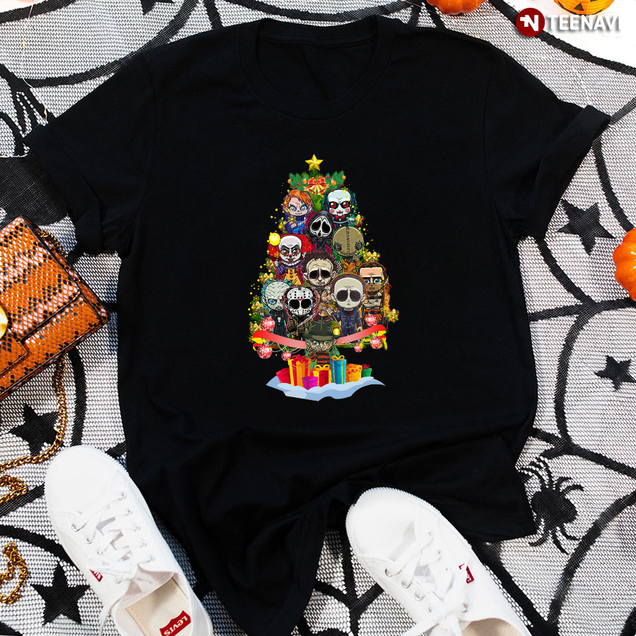Christmas Horror Chibi Christmas Tree T-Shirt