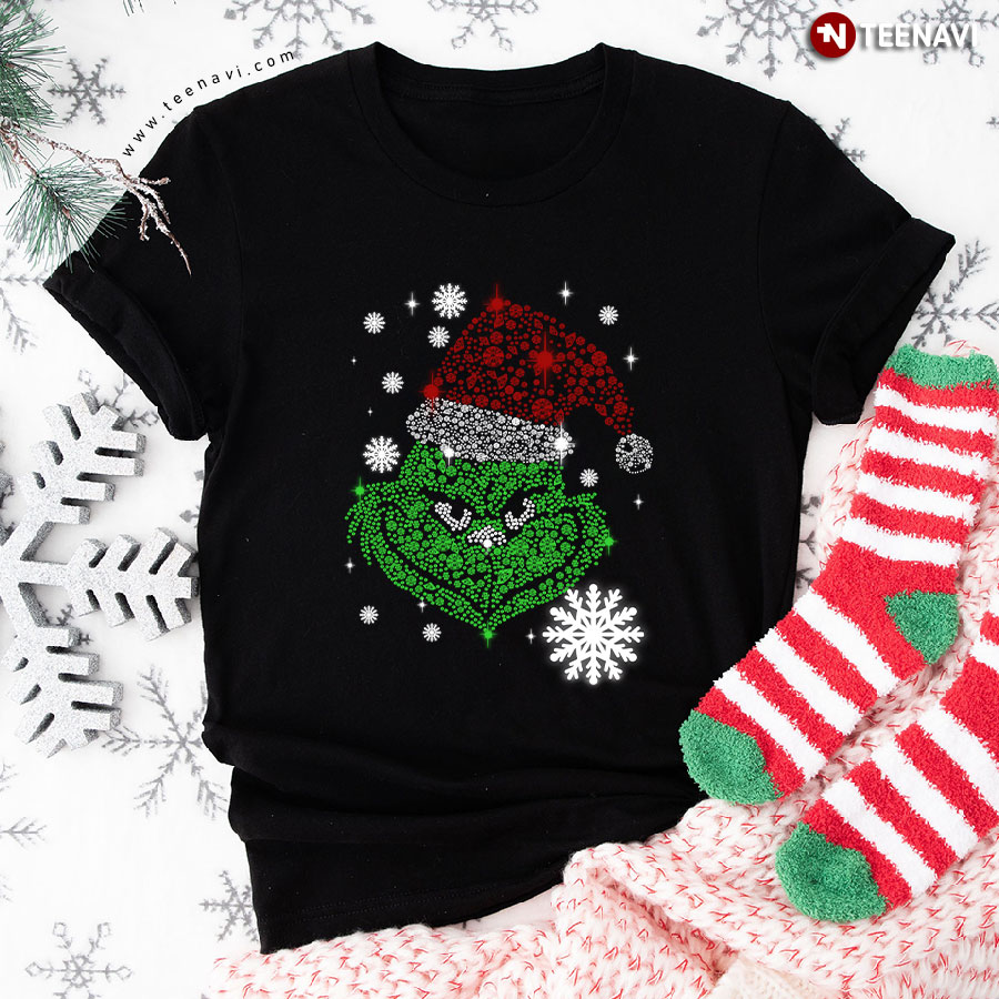 Funny Grinch Diamond Christmas T-Shirt