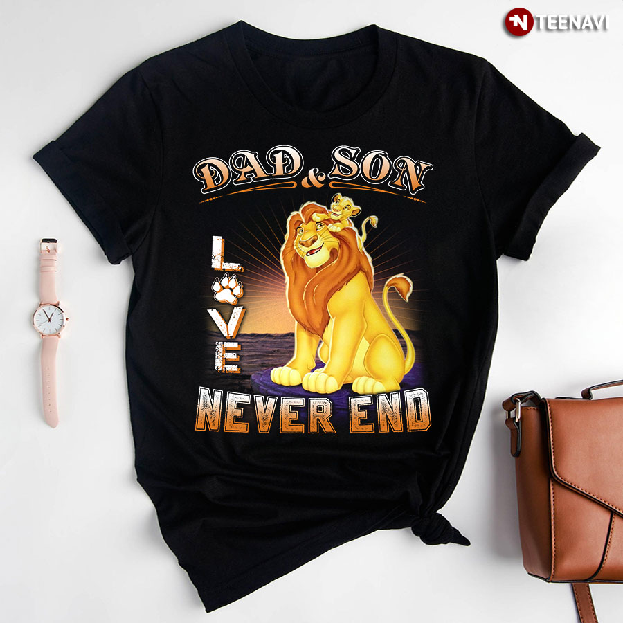 King Lion Dad And Son Love Never End