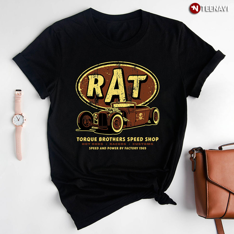 Rat Torque Brothers Speed Shop Car T-Shirt