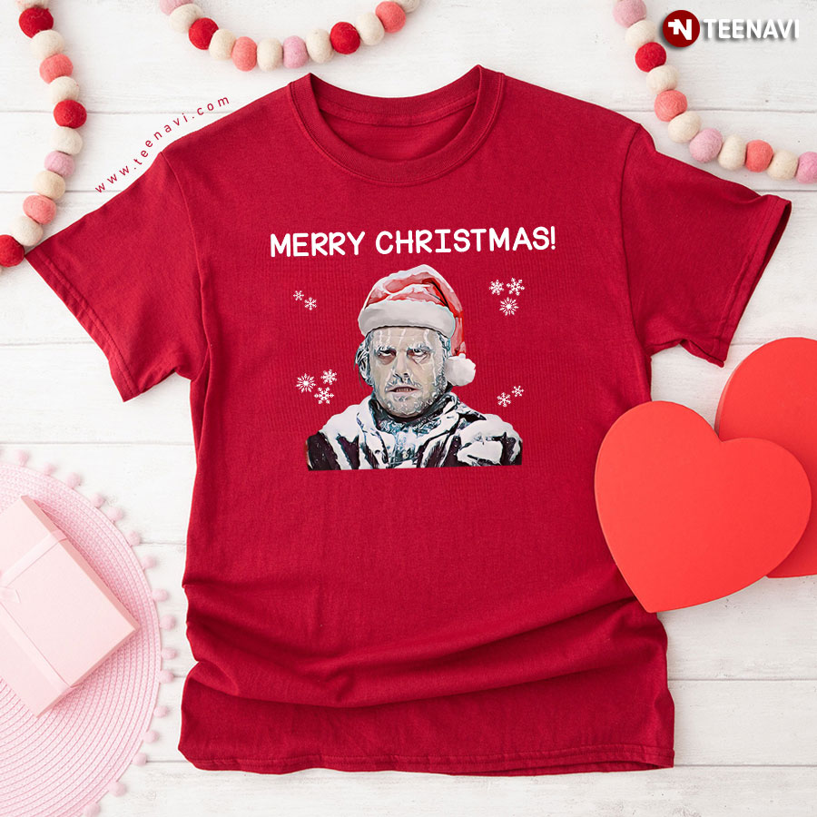 Jack Nicholson Merry Christmas The Shining Frozen T-Shirt