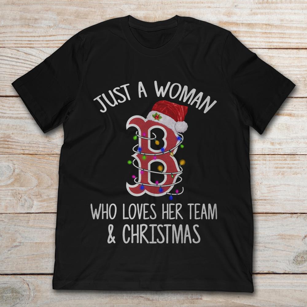 Boston Red Sox Just A  Woman Who Loves Her Team And Christmas