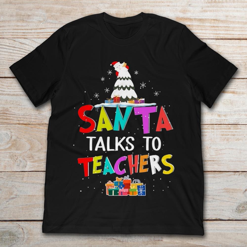 Christmas Santa Talks To Teachers
