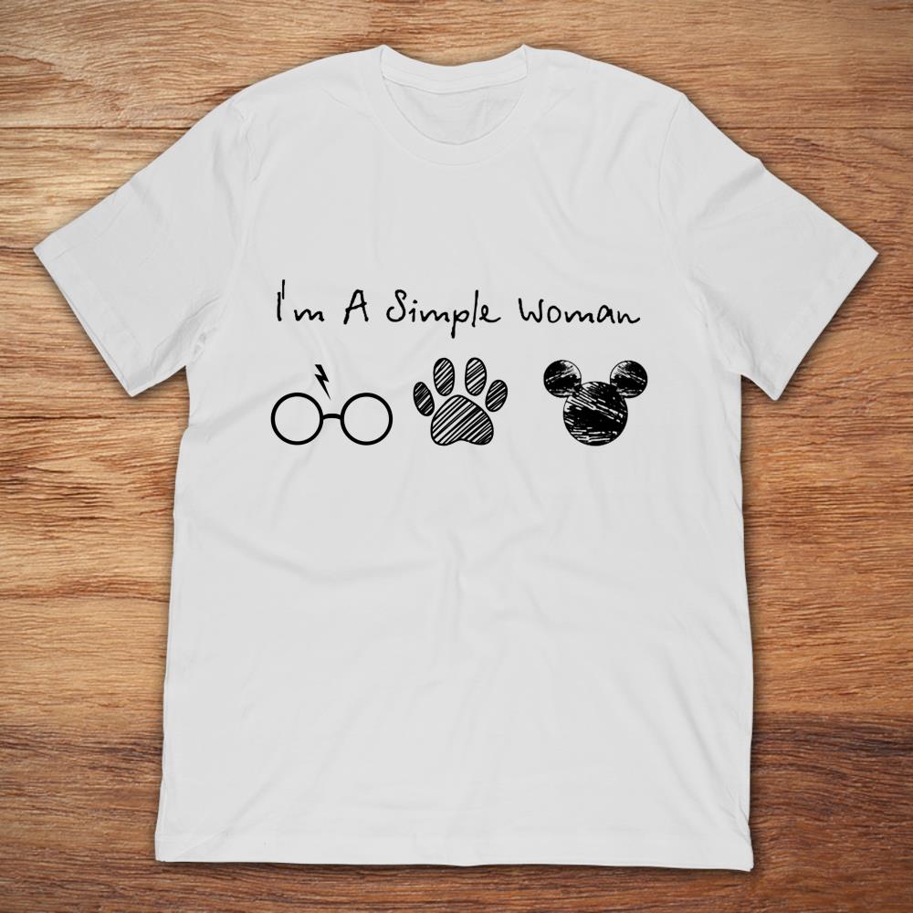 I'm A Simple Woman Harry Potter Dog Mickey Mouse