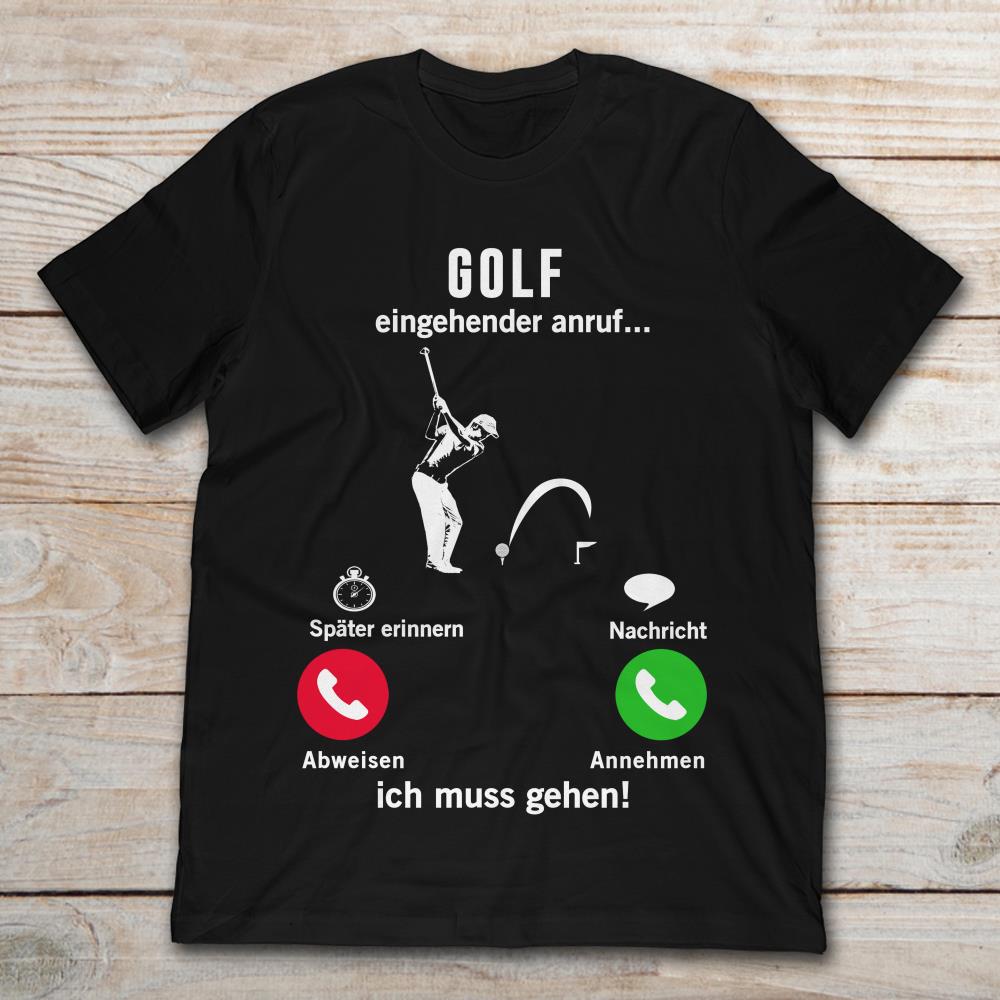 Golf Eingehender Anruf Ich Muss Gehen Phone Call Screen